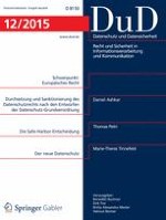 Datenschutz und Datensicherheit - DuD 12/2015