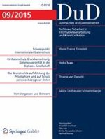 Datenschutz und Datensicherheit - DuD 9/2015