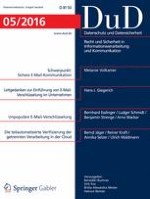 Datenschutz und Datensicherheit - DuD 5/2016