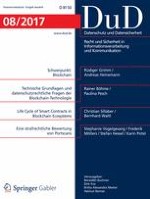 Datenschutz und Datensicherheit - DuD 8/2017