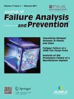 Journal of Failure Analysis and Prevention 1/2017