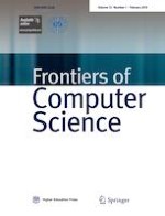 Frontiers of Computer Science 1/2019