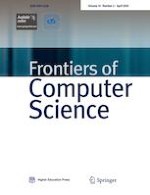 Frontiers of Computer Science 2/2020