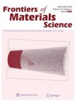 Frontiers of Materials Science 1/2016