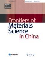 Frontiers of Materials Science 4/2009