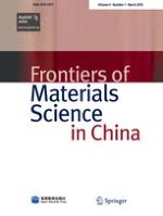 Frontiers of Materials Science 1/2010