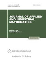 Journal of Applied and Industrial Mathematics 4/2019