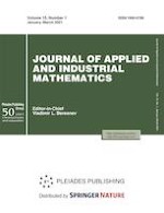 Journal of Applied and Industrial Mathematics 1/2021