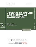 Journal of Applied and Industrial Mathematics 1/2022