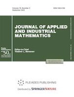 Journal of Applied and Industrial Mathematics 3/2022