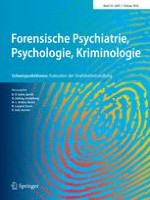 Forensische Psychiatrie, Psychologie, Kriminologie 1/2016