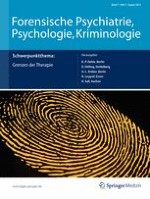 Forensische Psychiatrie, Psychologie, Kriminologie 3/2013