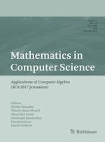 Mathematics in Computer Science 1-2/2019