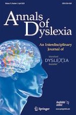 Annals of Dyslexia 1/2021
