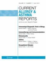 Current Allergy and Asthma Reports 7/2015