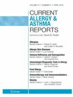 Current Allergy and Asthma Reports 4/2016