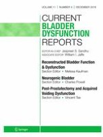 Current Bladder Dysfunction Reports 4/2016