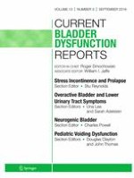 Current Bladder Dysfunction Reports 3/2018