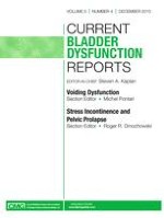 Current Bladder Dysfunction Reports 4/2010