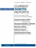 Current Diabetes Reports 4/2016