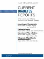 Current Diabetes Reports 6/2016