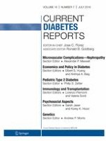 Current Diabetes Reports 7/2016