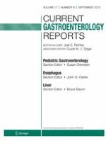 Current Gastroenterology Reports 9/2015