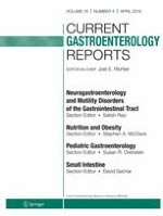 Current Gastroenterology Reports 4/2016