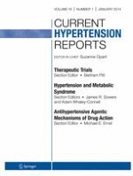 Current Hypertension Reports 1/2014