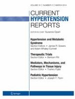 Current Hypertension Reports 3/2014
