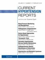 Current Hypertension Reports 2/2016