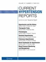 Current Hypertension Reports 5/2016