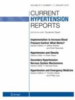 Current Hypertension Reports 1/2018