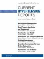 Current Hypertension Reports 3/2018