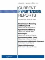 Current Hypertension Reports 5/2018