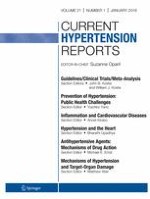 Current Hypertension Reports 1/2019