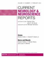 Current Neurology and Neuroscience Reports 1/2012