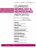 Current Neurology and Neuroscience Reports 12/2013