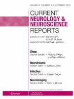 Current Neurology and Neuroscience Reports 9/2013