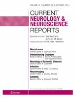 Current Neurology and Neuroscience Reports 10/2014