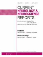 Current Neurology and Neuroscience Reports 4/2014