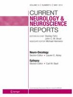 Current Neurology and Neuroscience Reports 5/2014