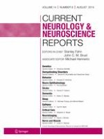 Current Neurology and Neuroscience Reports 8/2014