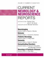 Current Neurology and Neuroscience Reports 8/2015