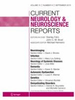 Current Neurology and Neuroscience Reports 9/2015