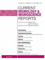 Current Neurology and Neuroscience Reports 10/2016