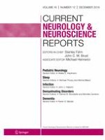 Current Neurology and Neuroscience Reports 12/2016