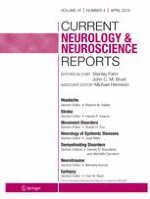 Current Neurology and Neuroscience Reports 4/2016