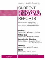 Current Neurology and Neuroscience Reports 8/2017
