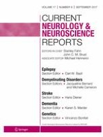 Current Neurology and Neuroscience Reports 9/2017
